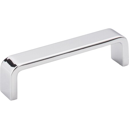 Elements 4" Center-to-Center Polished Chrome Square Asher Cabinet Pull 193-4PC